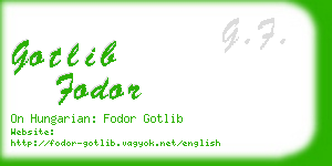 gotlib fodor business card